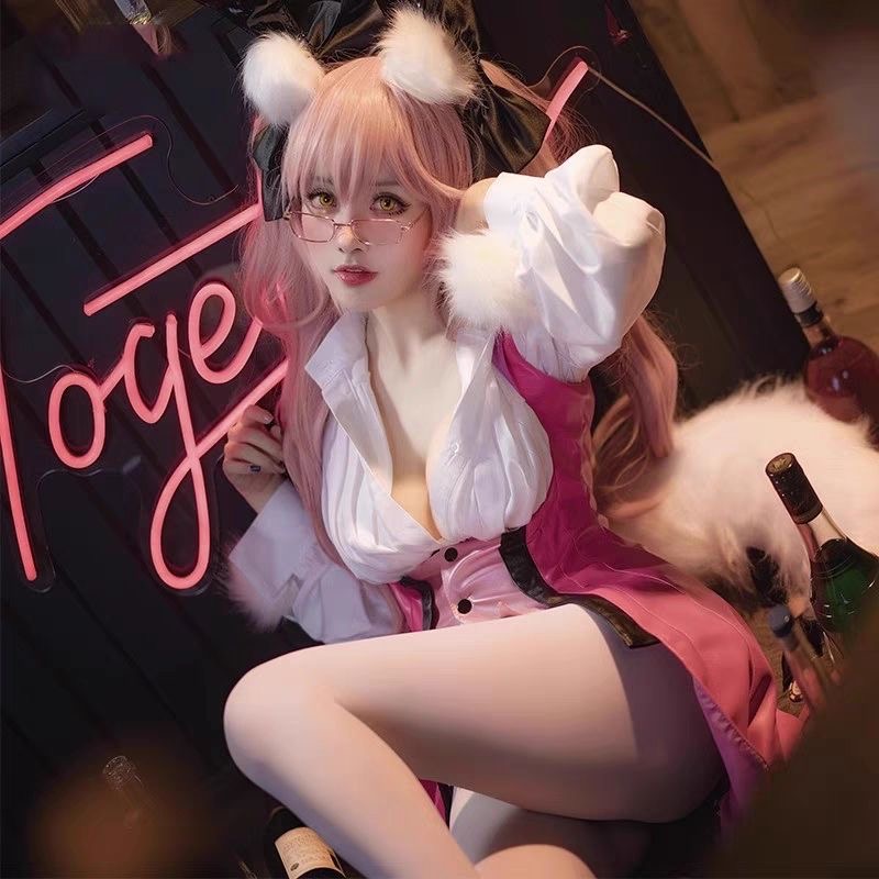 Anime Cosplay Bunny - アニメフェイト/グランドオーダー光のコヤンスカヤ・タマモ・ノ・マエコスプレ衣装バニーガール衣装ハロウィンカーニバルパーティースーツ