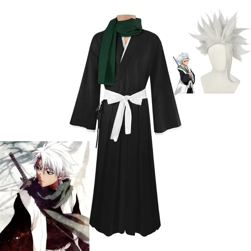 Anime Cosplay Kimono - ブリーチ日番谷冬士郎コスプレ衣装第10師団隊長千日血戦篇着物制服アニメゲーム