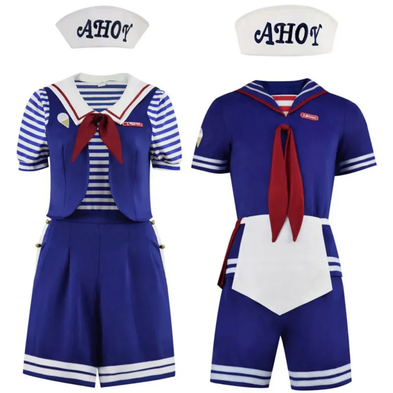 Anime Cosplay Youtube Shorts - ハロウィン ロビン スティーブ ハリントン 大人用 シャツ