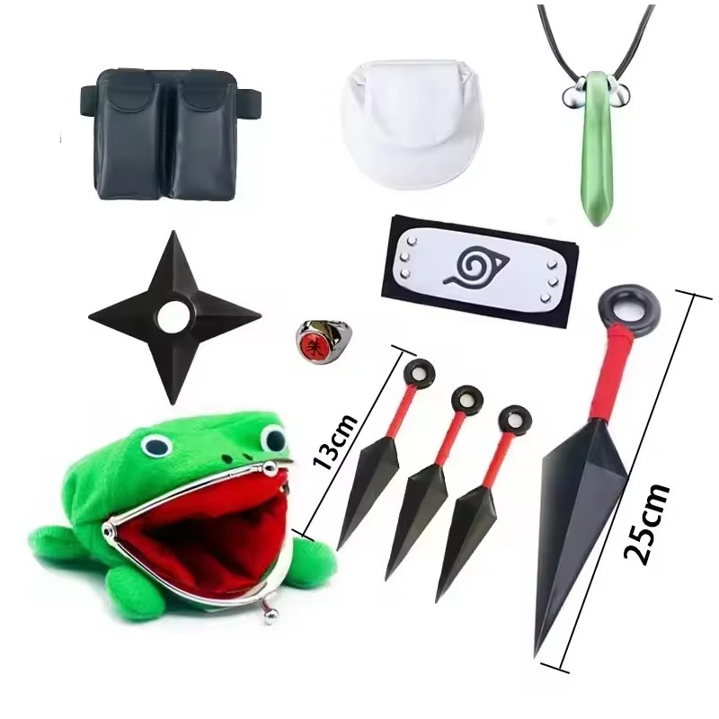 Naruto Headband Metal - はたけカカシコスプレグローブマスクヘッドバンドアニメアクセサリークナイノートブック木ノ葉ガクレンノサートサイン小道具