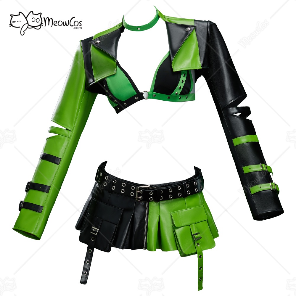 Anime Cosplay Com - 米国株 MEOWCOS レディース アニメ トップコート スカートセット