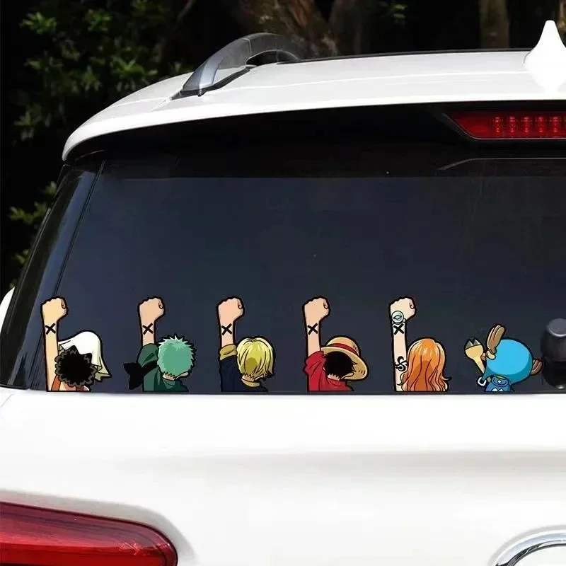 アニメワンピース車のステッカー漫画ルフィバックコンビネーショ - Anime Cosplay Luffy のレビューと価格