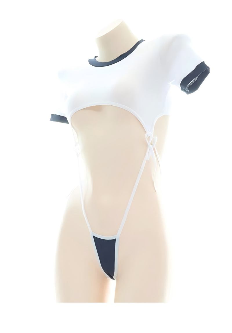 可愛いボディスーツセクシーランジェリー中空デザインアニメコス - Anime Cosplay Of のレビューと価格