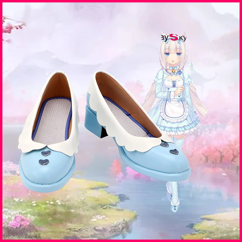 NEKOPARA チョコレートバニラメイドコスプレ靴 PU  - Anime Cosplay Youtube Shorts のレビューと価格