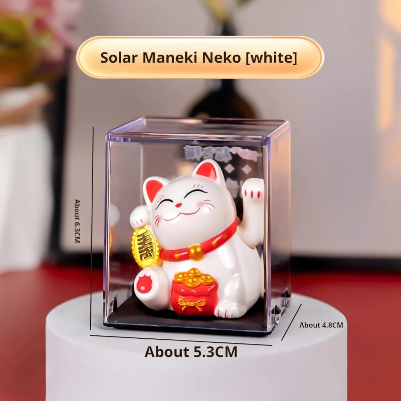 ソーラー充電で手を振る縁起の良い招き猫。 伝統的な中国の風水 - Naruto Headband Metal のレビューと価格