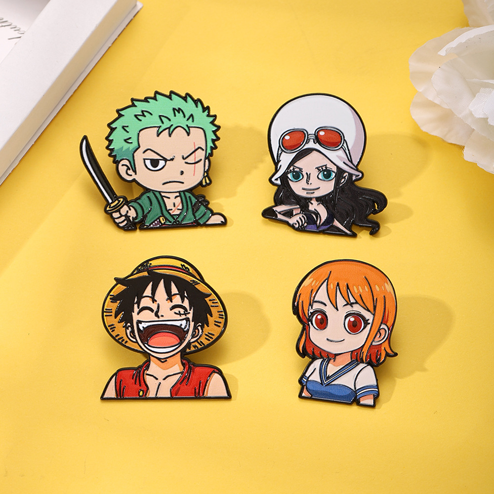ルフィソロンロビナナミアニメエナメルピンラペルピンマンガブロ - Anime Cosplay Luffy のレビューと価格