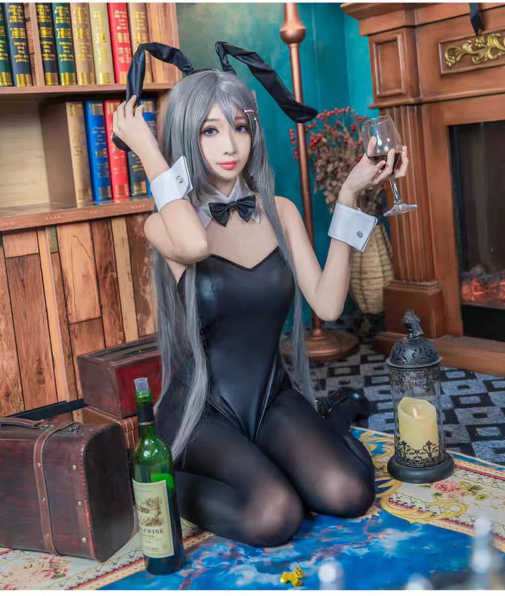 セクシーなバニーガール桜島麻衣コスプレ衣装ジャンプスーツバニ - Anime Cosplay Bunny のレビューと価格