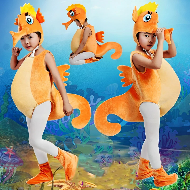 キッズ タツノオトシゴ カニ コスチューム コスプレ ハロウ - Anime Cosplay Toddler のレビューと価格
