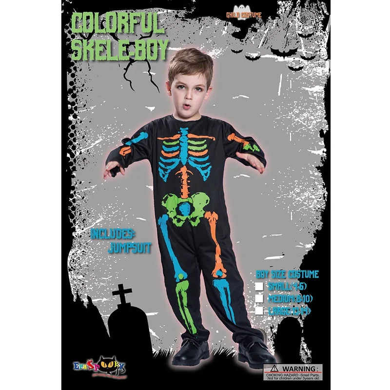 2026 ハロウィンレインボースケルトンガールドレスカラフル - Anime Cosplay Toddler のレビューと価格