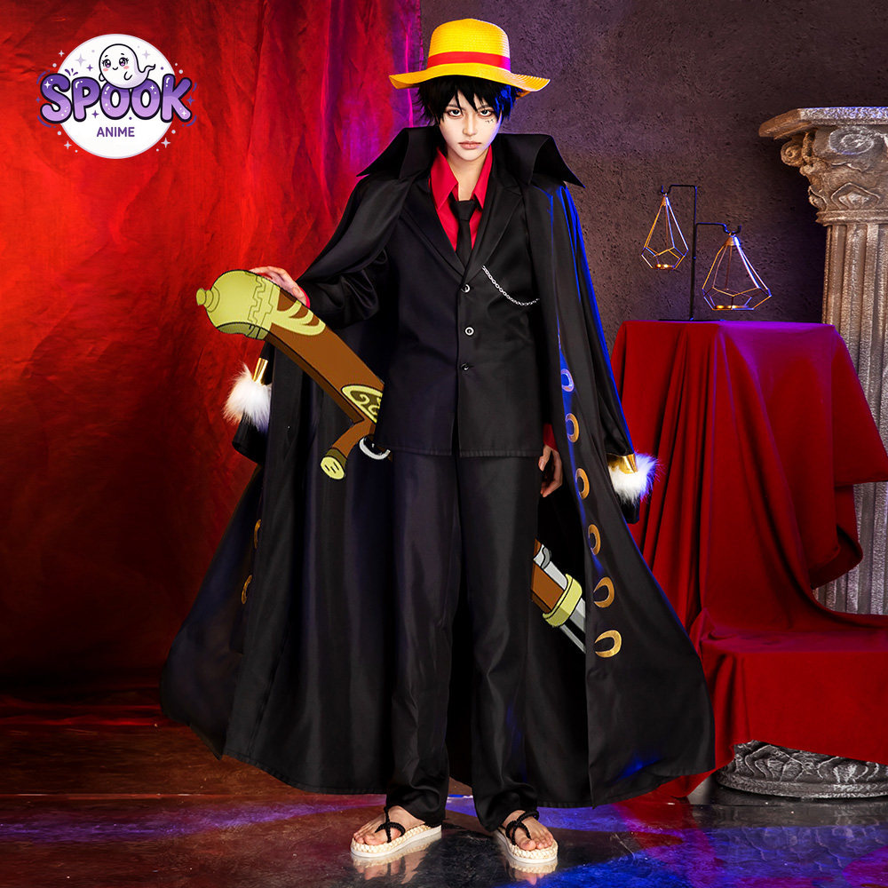 ブラックゴールドスーツケープルフィコスプレOPアニメロールプ - Anime Cosplay Luffy のレビューと価格