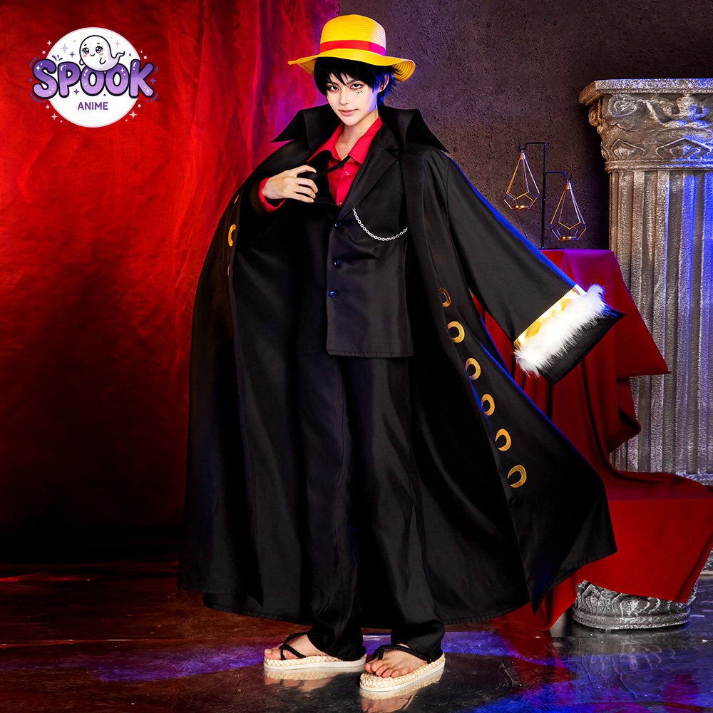 ブラックゴールドスーツケープルフィコスプレOPアニメロールプ - Anime Cosplay Luffy のレビューと価格
