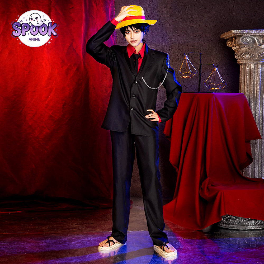 ブラックゴールドスーツケープルフィコスプレOPアニメロールプ - Anime Cosplay Luffy のレビューと価格