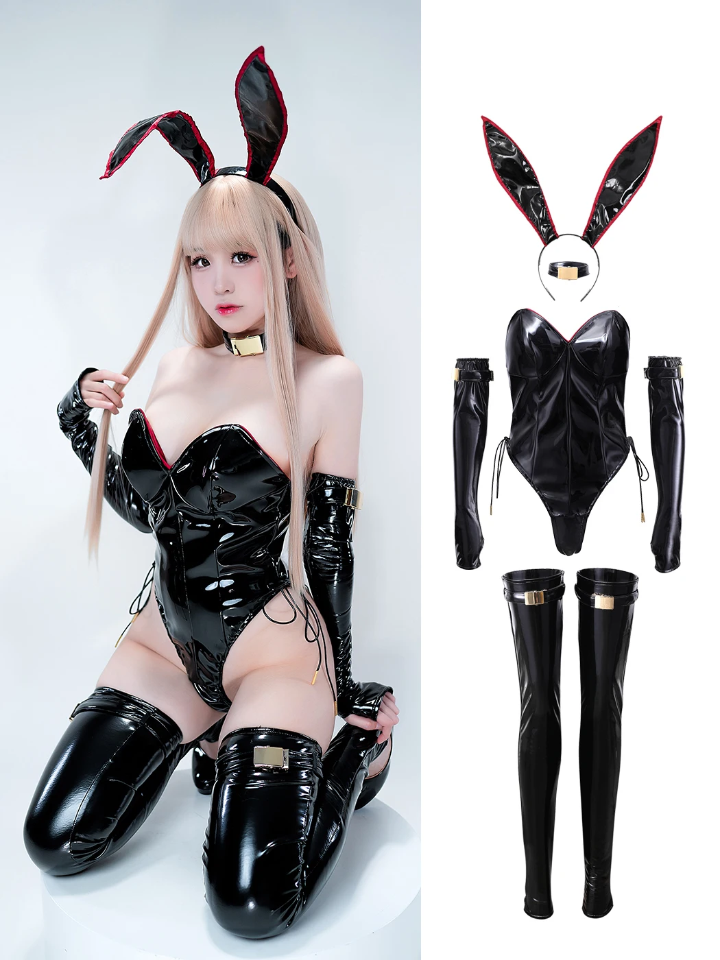 オリジナルデザインかわいいバニーガールコスプレ衣装女性セクシ - Anime Cosplay Bunny のレビューと価格