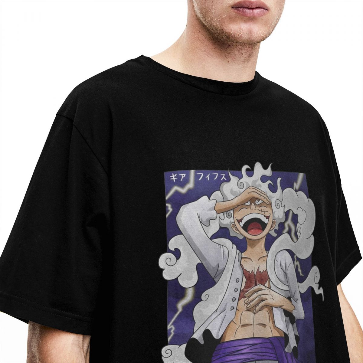 プリティング ルフィ ワンピース 日本アニメ Tシャツ メン - Anime Cosplay Luffy のレビューと価格