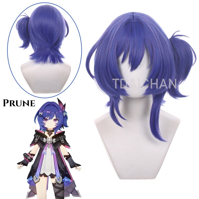 原神インパクト ブルーネ コスプレウィッグ ブルーパープル  - Anime Cosplay Com のレビューと価格