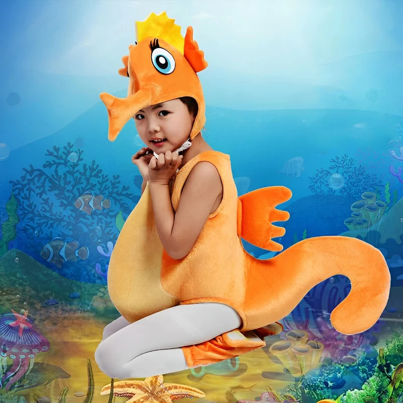 キッズ タツノオトシゴ カニ コスチューム コスプレ ハロウ - Anime Cosplay Toddler のレビューと価格