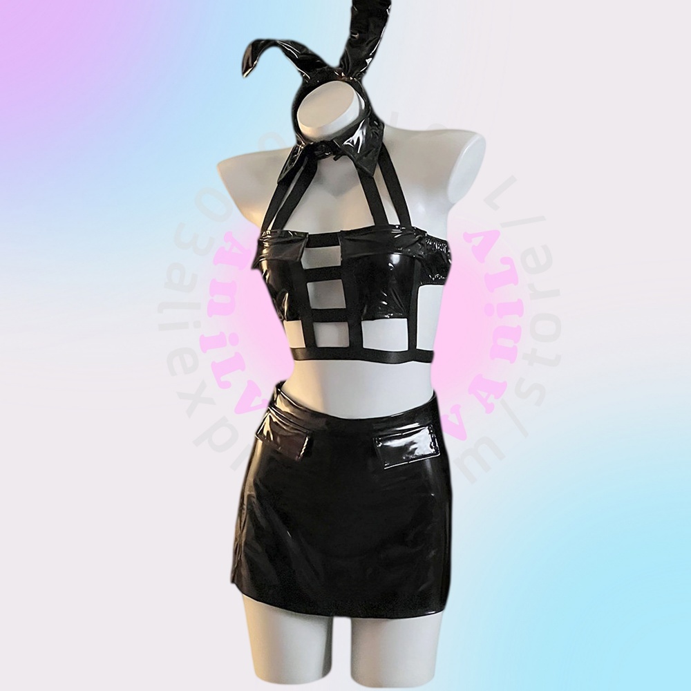 アニLV アニメ風 ウサギの先生の制服、PUレザー製コスチュ - Anime Cosplay Bunny のレビューと価格