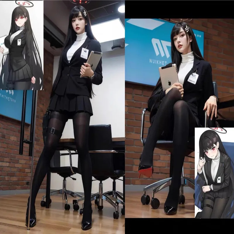 アニメゲーム ブルーアーカイブ 月影リオ コスプレ衣装 ウィ - Anime Cosplay Youtube Shorts のレビューと価格